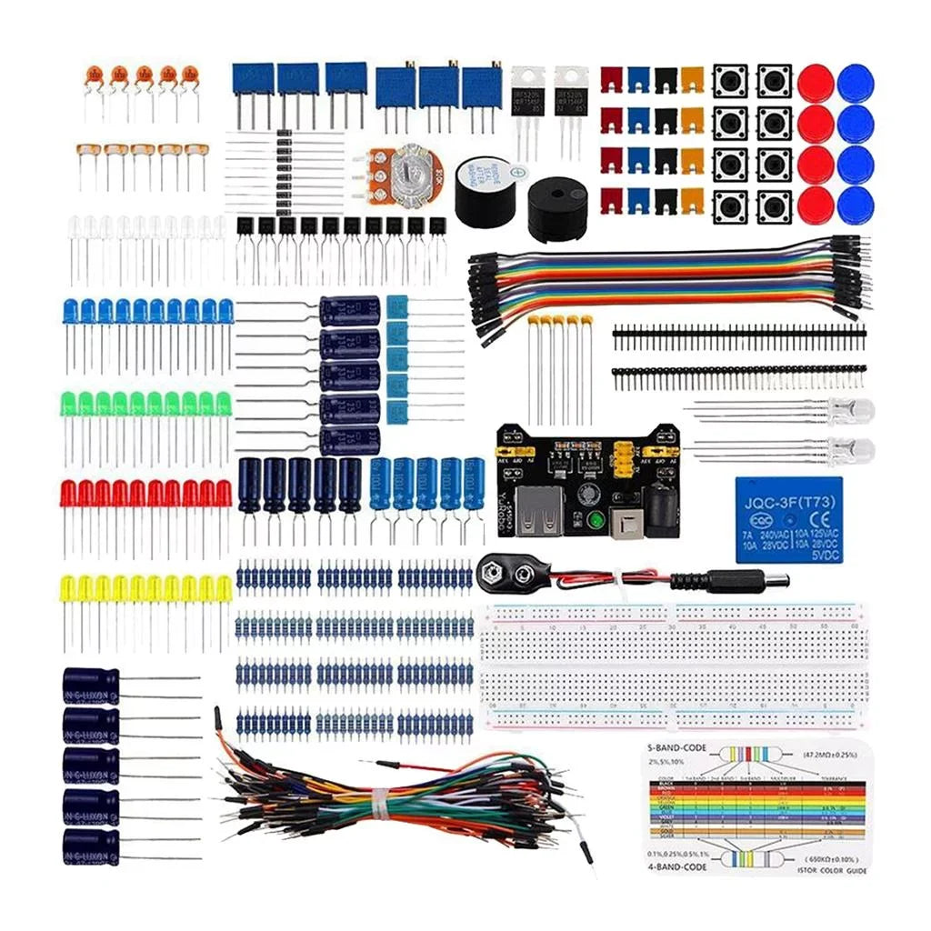 for Starter Basic wires,Resistors, Breadboard,