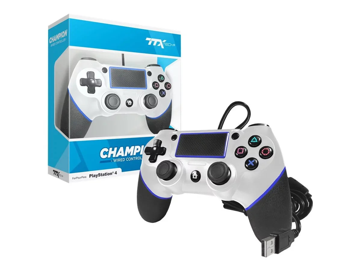 wired 4 - Gamepad for Tech TTX - white - PlayStation Champion -