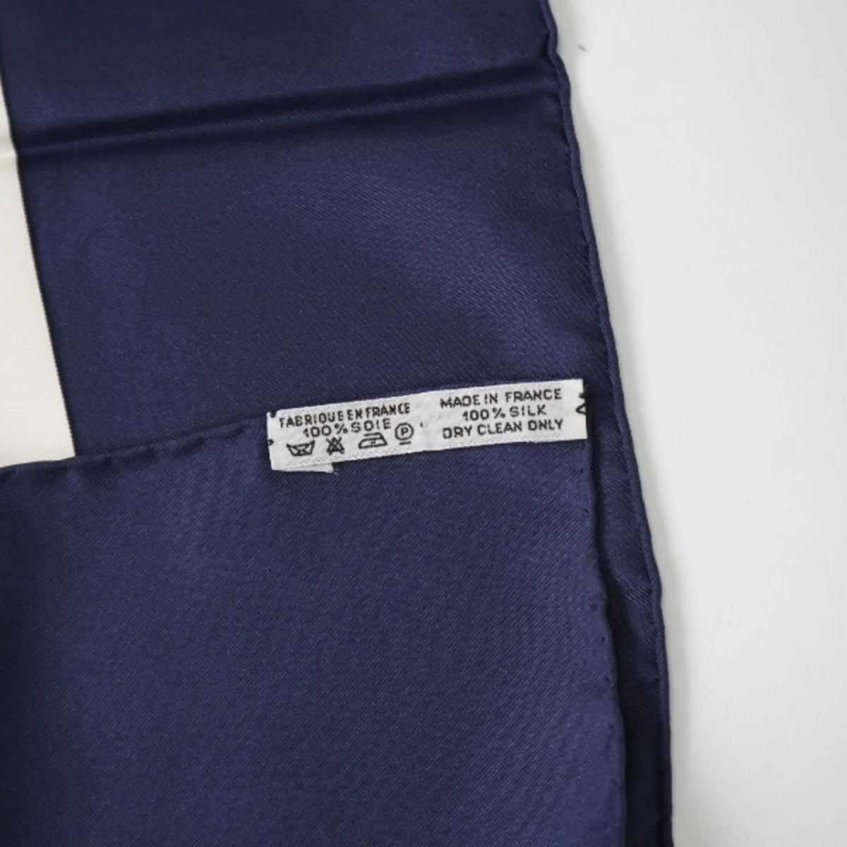 (Good) BRIDES de Hermes Blue Carre90 Scarf Pre-Owned GALA HERMES