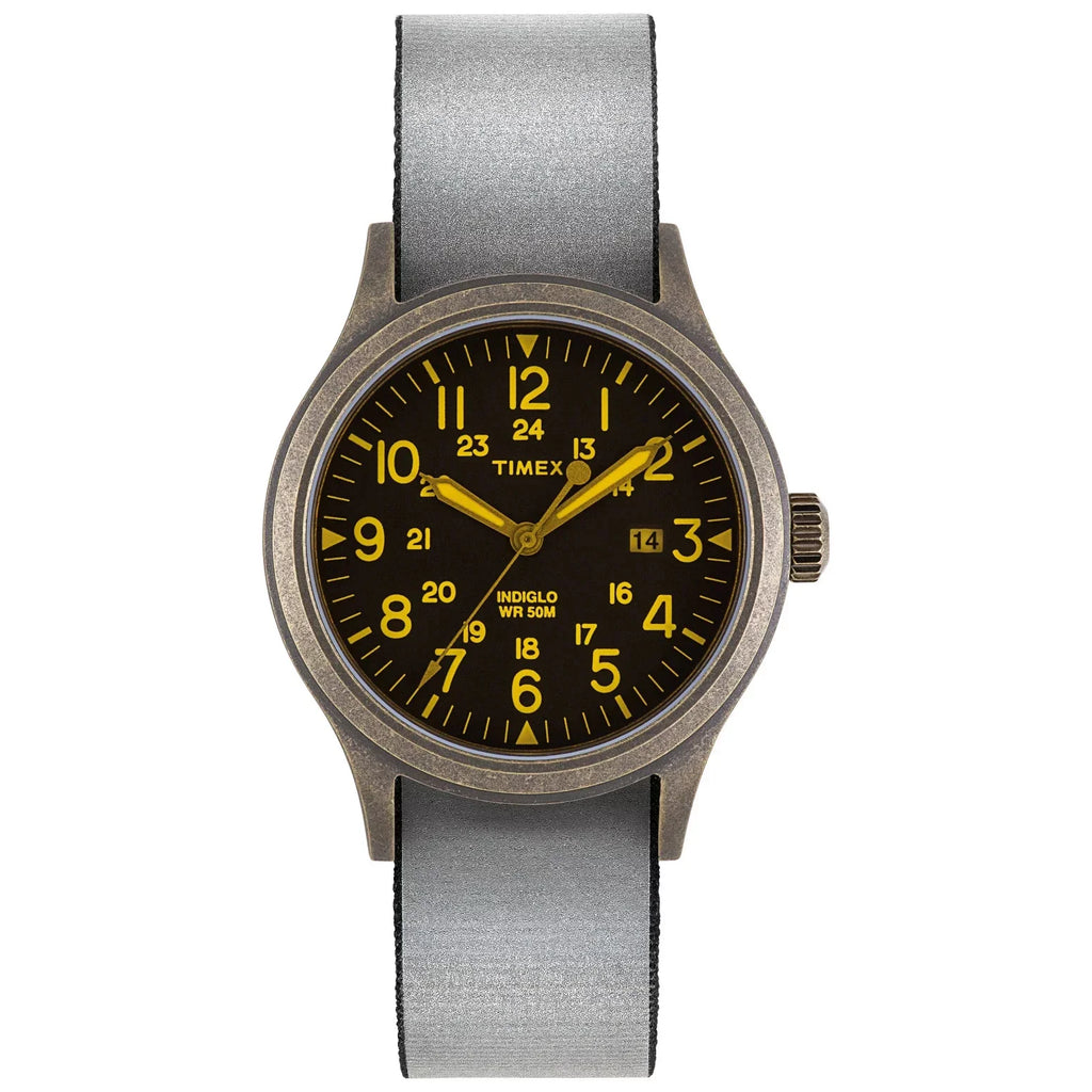 Silver Allied Reversible Timex Black Archive 40mm