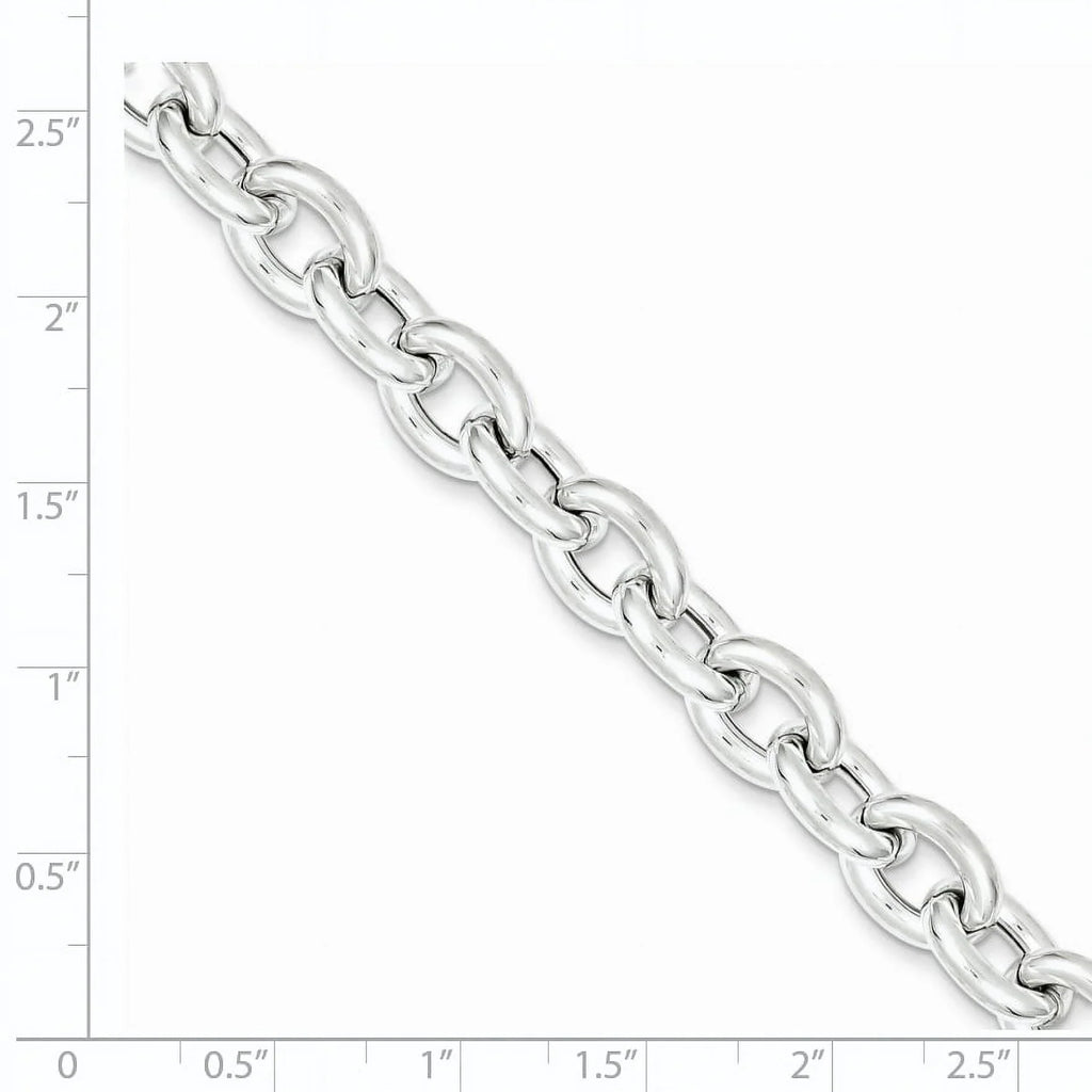 Fancy Sterling Link Silver QG1553 wristband