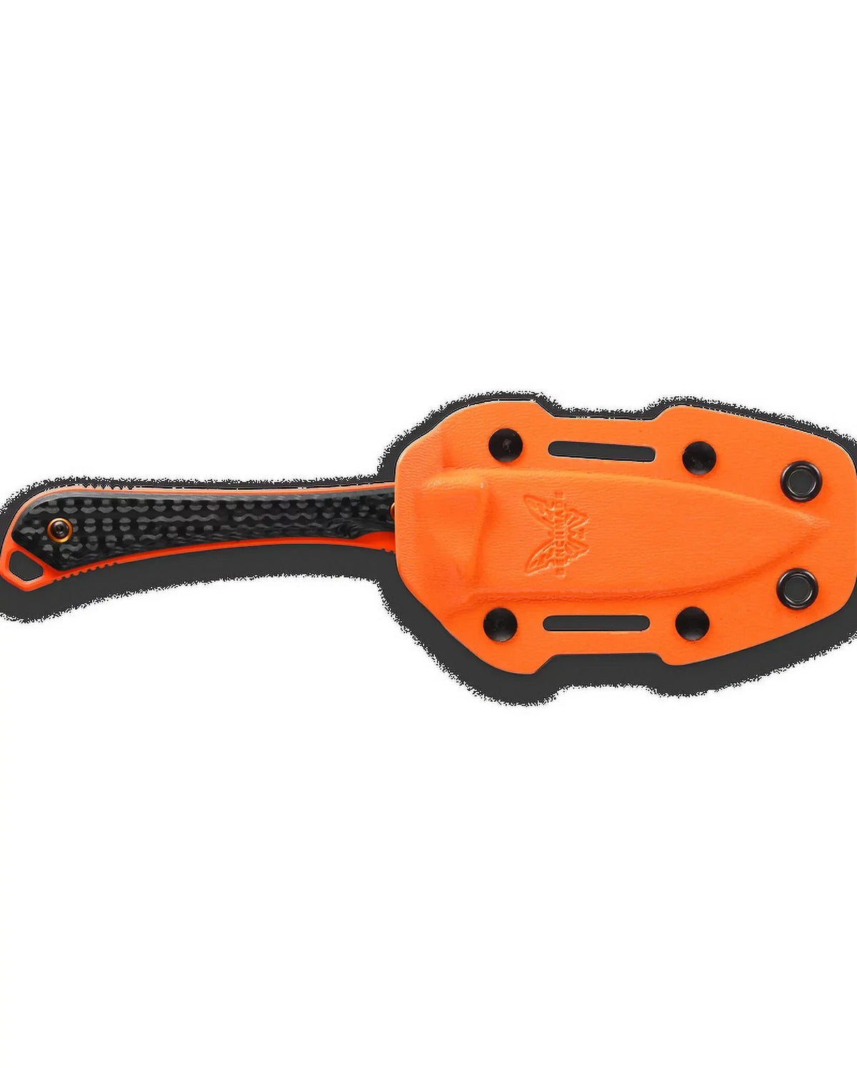 Benchmade 15201OR Knife Orange Cerakote Handle 3.08" Fixed Fiber CPM-S90V Blade Altitude Carbon