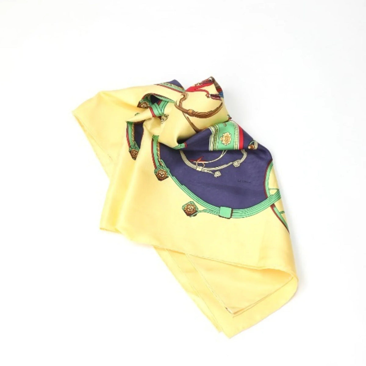 Hermes Carre90 (Good) Scarf Yellow HERMES Pre-Owned SPRINGS