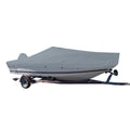 Performance Styled-to-Fit ft. Fishing - Center for Poly-Guard 20.5 V-Hull Boat Cover Grey Console Boat