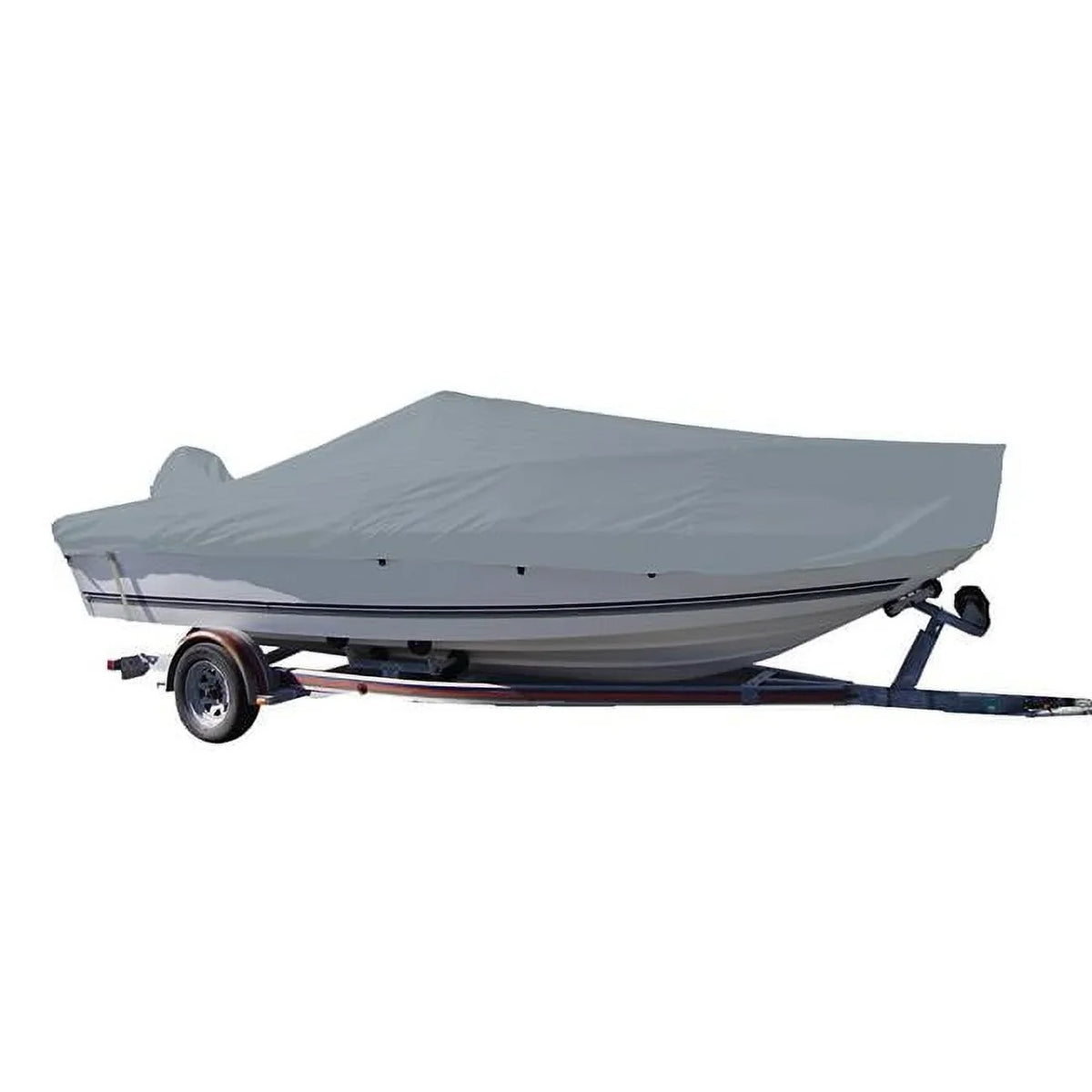 Performance Styled-to-Fit ft. Fishing - Center for Poly-Guard 20.5 V-Hull Boat Cover Grey Console Boat