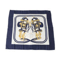 (Good) BRIDES de Hermes Blue Carre90 Scarf Pre-Owned GALA HERMES