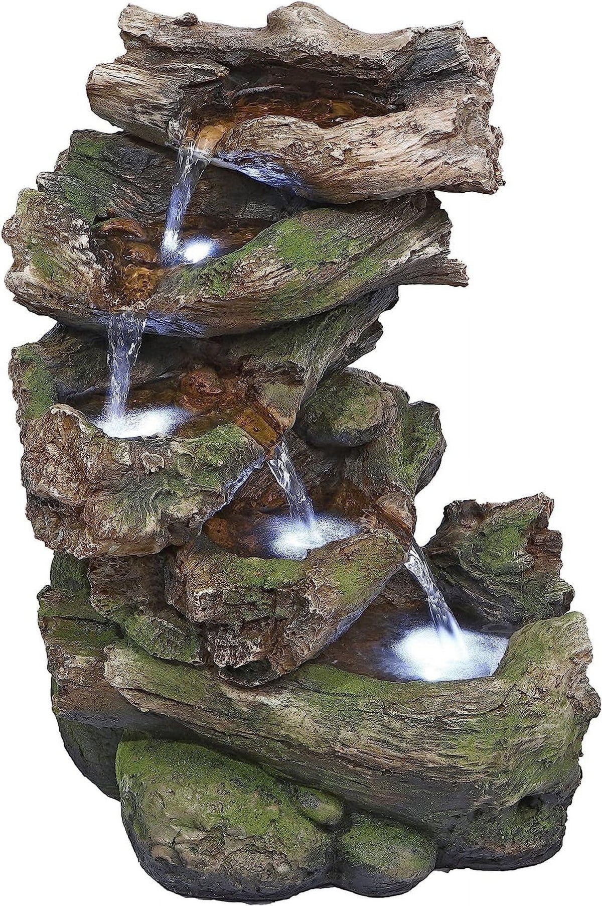 Mesquite Fountain Falls Illuminated Garden