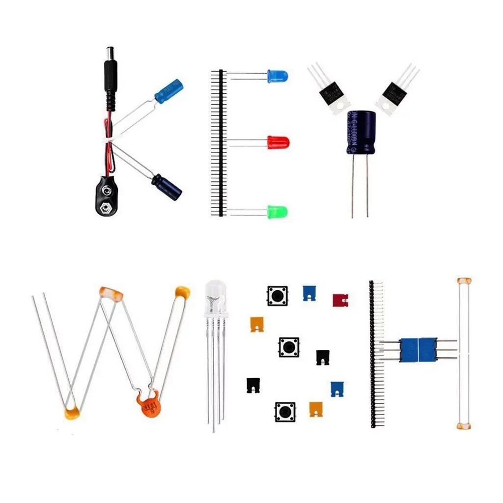for Starter Basic wires,Resistors, Breadboard,