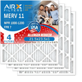 7 MPR AIR. Air 1200 Electrostatic 21.5x23.5x1 21.5x23.5x1 HVAC Filter to Filters MERV WICKED Furnace & by Conditioner Made AIRX Air MPR Comparable Filter CLEAN Pack FILTERS 4 11 USA Pleated FPR 1000,