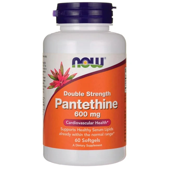 Pantethine 60 Double Health*, Strength, A Supplements, (Coenzyme Precursor) NOW Cardiovascular mg, 600 Softgels