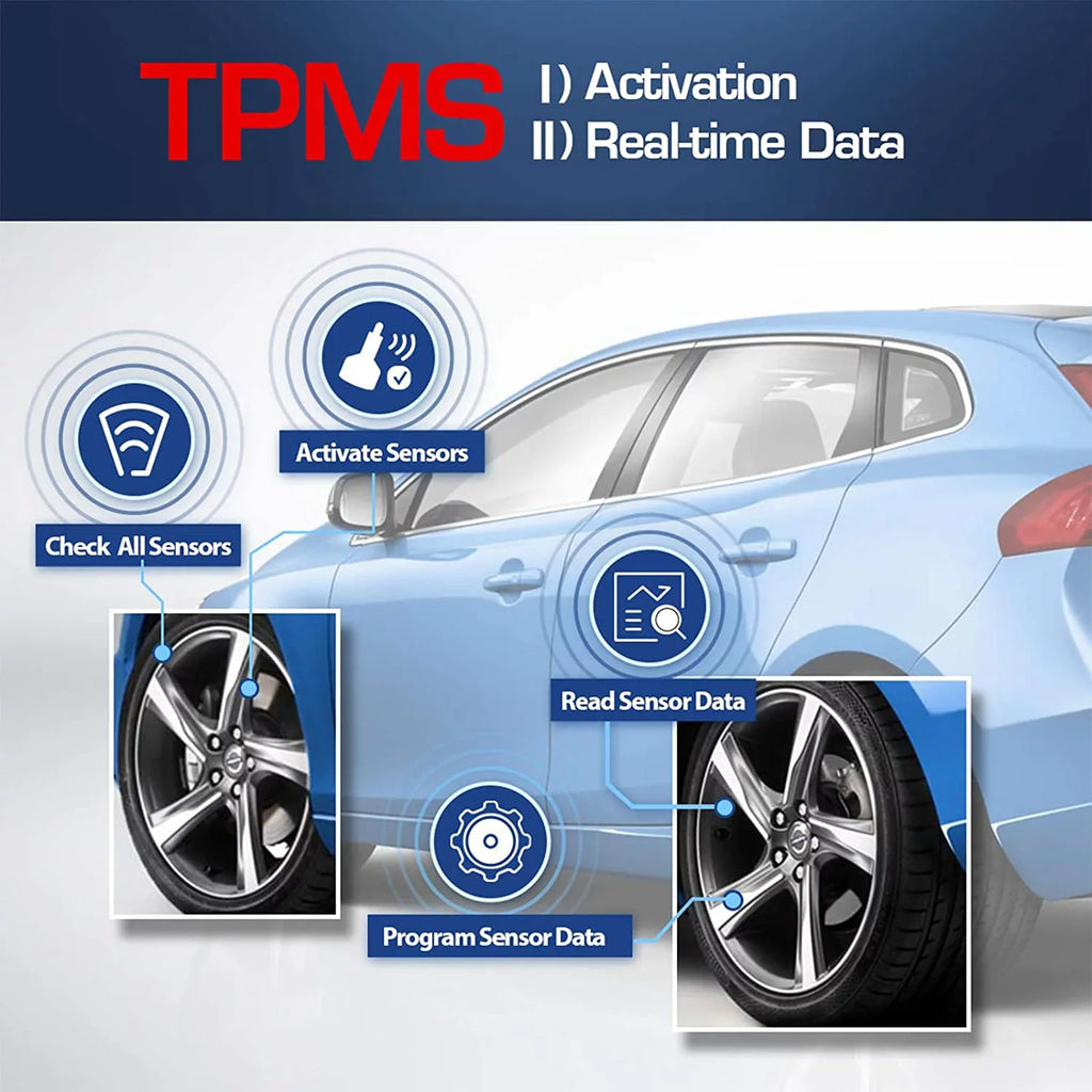 Tool Program, Reset, Key Relearn Fob TS408, Sensor Testing Autel TPMS Activation, TPMS