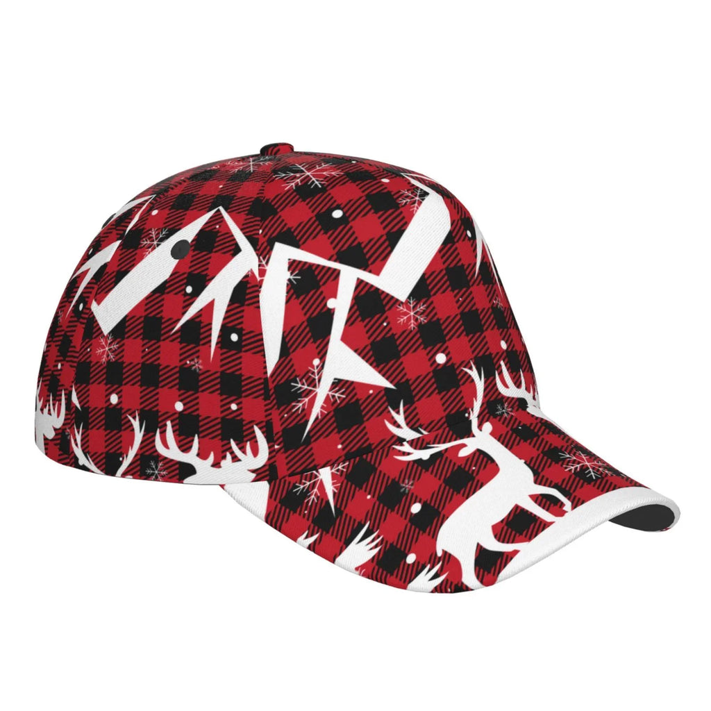 Hat(Christmas Plaid) Cap Running All Baseball Workouts and for Outdoor Dad Seasons Size Activities Buffalo Adjustable Balery