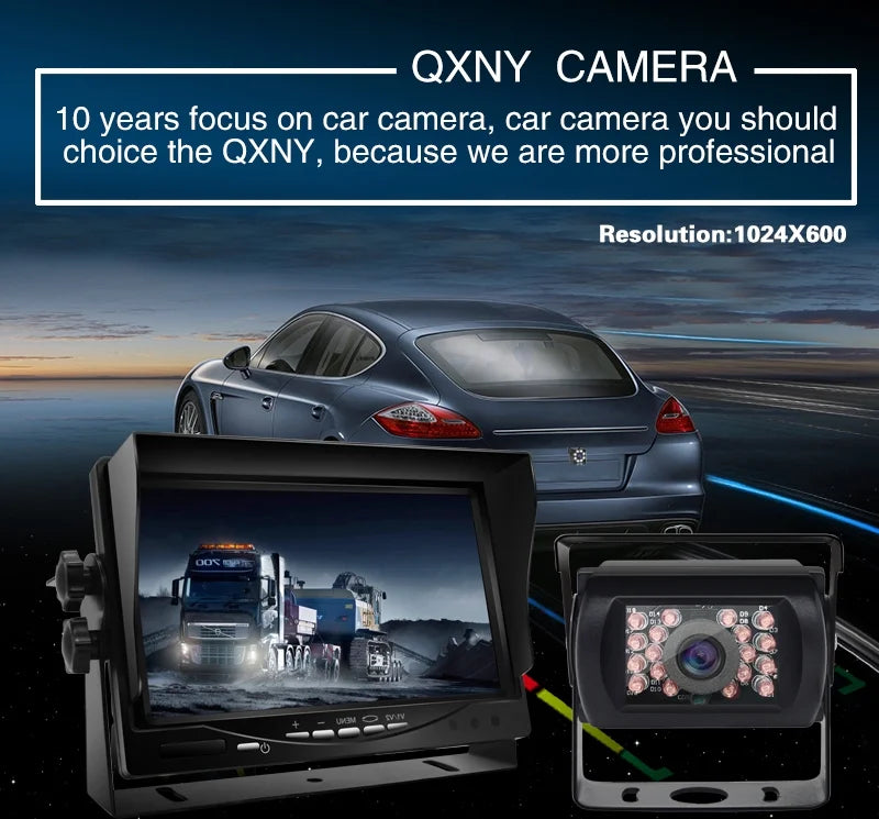 Rear 7inch Backup Night System View Camera + Monitor Car Vision Parking HD Wireless