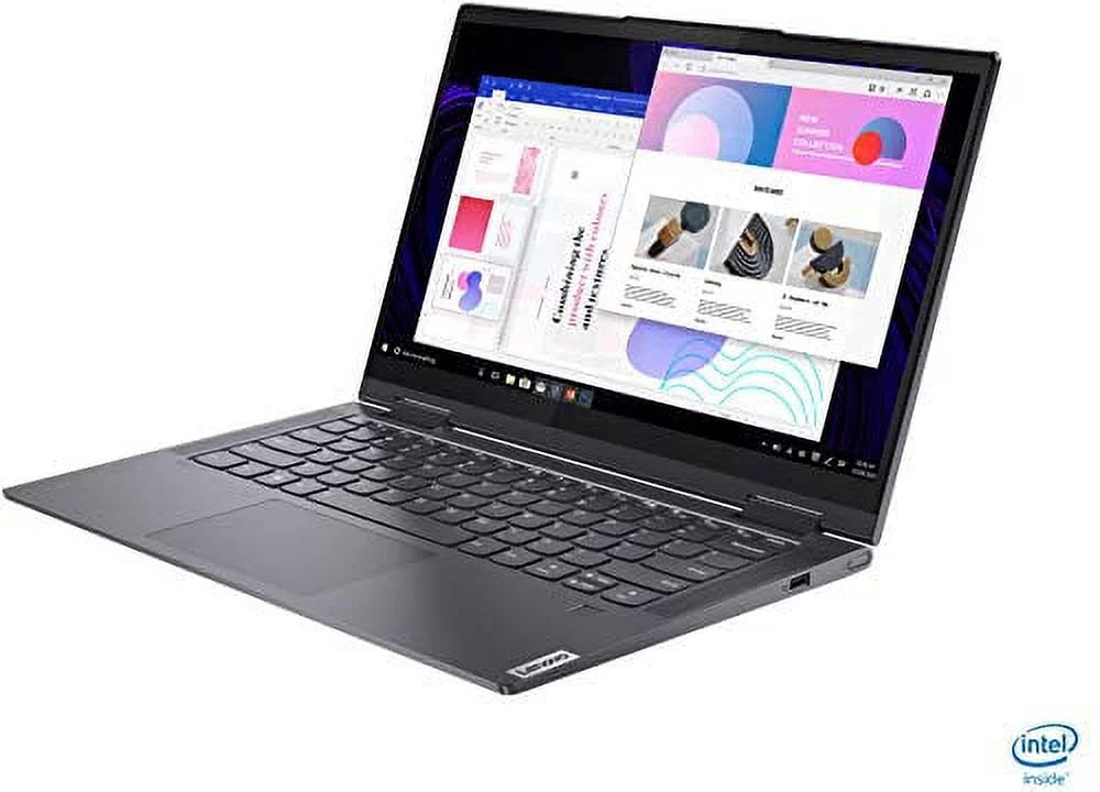 14 DDR4 Laptop Graphics Iris Backlit WI-FI 10 Windows i7-1165G7 12GB inch 2022 7i 4.0 LENOVO 512GB FHD Yoga 6 Core 2-in-1 Touchscreen Xe 11th Fingerprint EVO with Platform SSD KB Thunderbolt