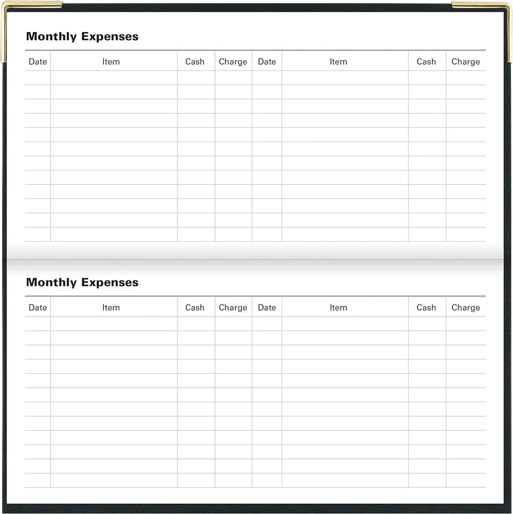 Landscape Months Slim 13 Month Per 2023 2024, Page, Per Diary Planner, Daily Jan (Black) London - Of 3 5/8" 12S Page, 1/4" 6 Classic Day Jan 2023