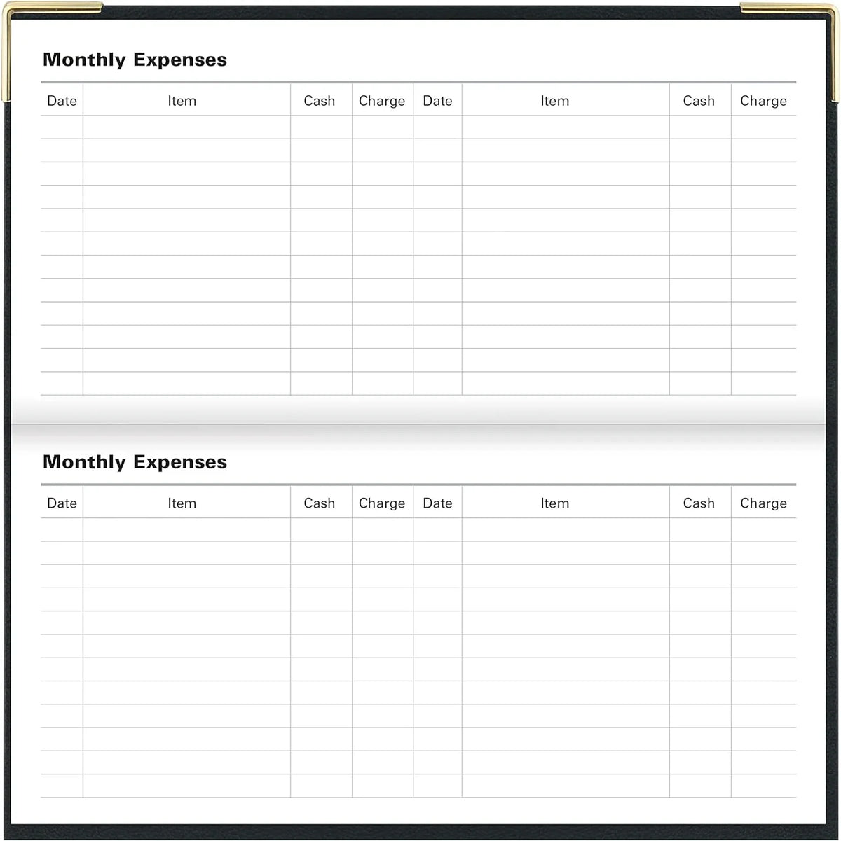 Landscape Months Slim 13 Month Per 2023 2024, Page, Per Diary Planner, Daily Jan (Black) London - Of 3 5/8" 12S Page, 1/4" 6 Classic Day Jan 2023