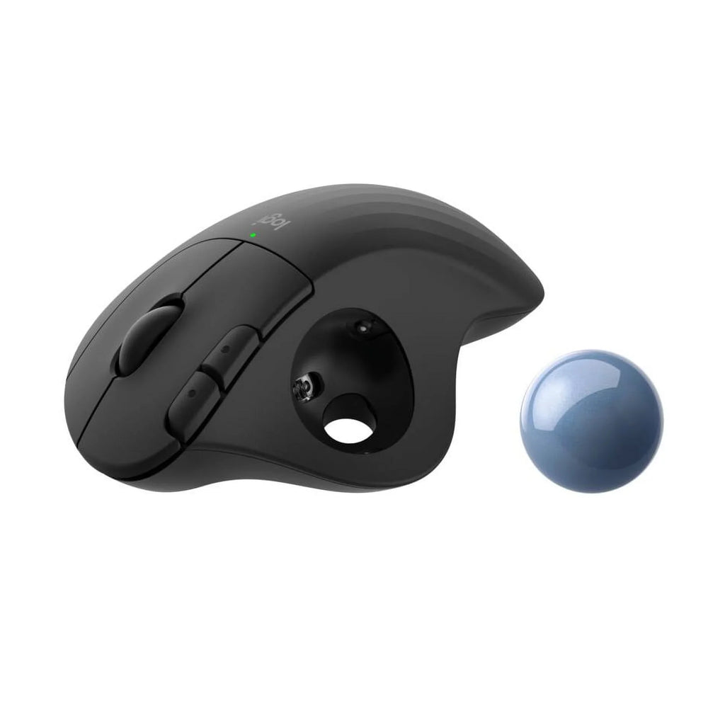 Black Logitech Wireless Easy Control, Tracking, Trackball Thumb Ergonomic Smooth Mouse,