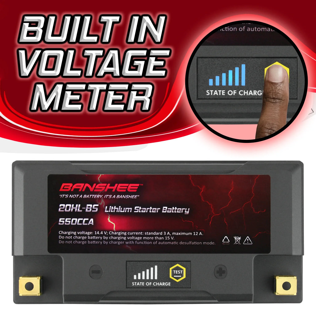 Banshee Sea-Doo LiFePO4 2016 Compatible 2016 Pro Battery 215 to Wake YTX20L-BS Motorsports with
