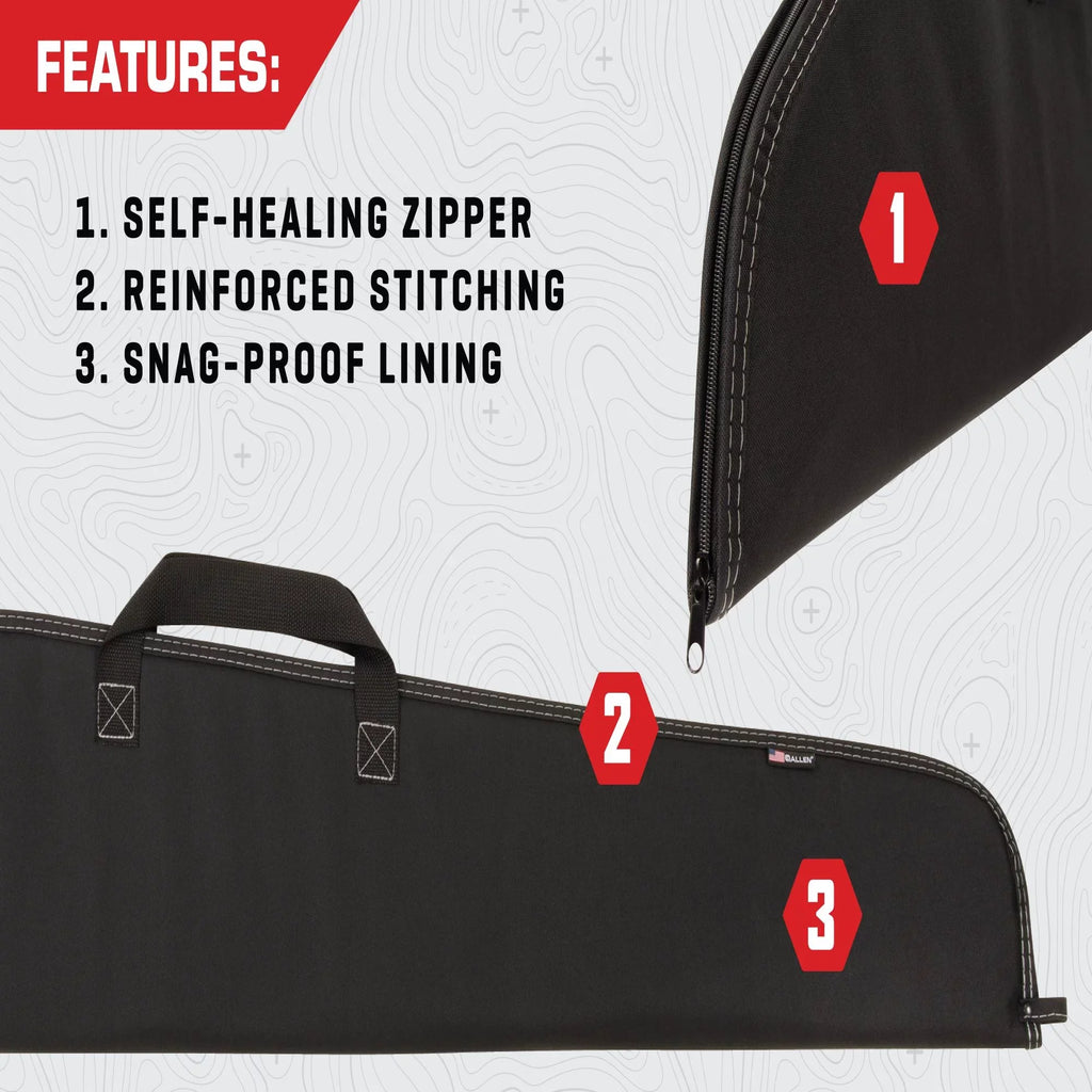 46" Allen Case, Polyester, Rifle Company 602-46 Black, Soft Durango
