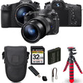 '+ Tripod Spider Case DSC-RX10 Camera Cyber-shot Kit Digital - 32GB IV +