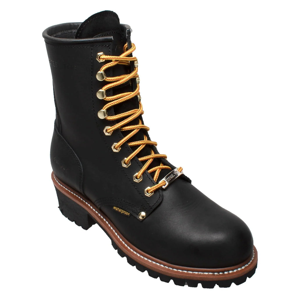 Waterproof Men's Work AdTec Boots 9" 1439WP Logger